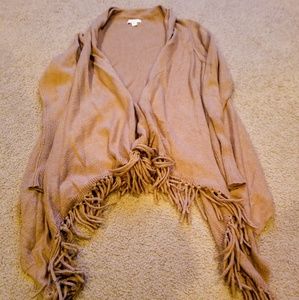Liz Lange Maternity Open Fringe Sweater